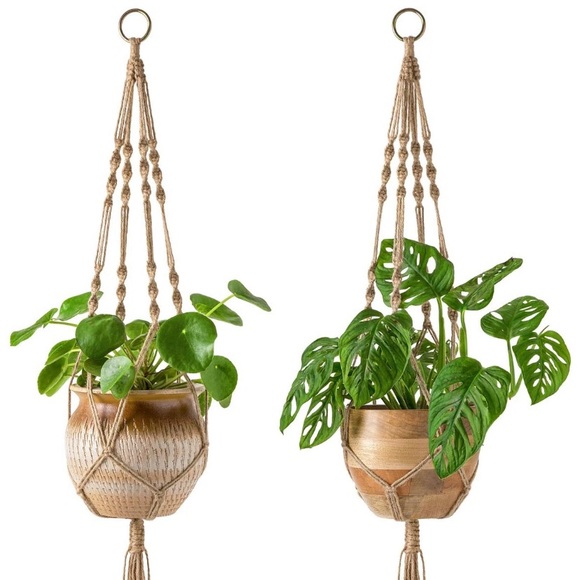 Boho Macrame Jute plant hanger 30 inches - Picture 1 of 2